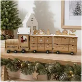 HTI Adventskalender Weihnachtszug Natur