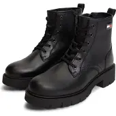 Tommy Hilfiger Schnürstiefeletten Tjw Cleated Lace Up Boots EN0EN03104 Schwarz 128