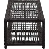 vidaXL Schuhbank Schwarz 80 x 40 x 30 cm Poly Rattan