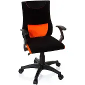 Hjh OFFICE KIDDY PRO AL - Kinderdrehstuhl Schwarz / Orange