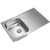 Teka Universe 45 T-XP 1C 1E, Aufsatzwanne, Rechteckig, Edelstahl, Edelstahl, 1 Becken, Rechteckig