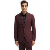 BOSS - Blazer für Herren, Hals Kerbe, Formell (Rot)