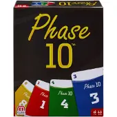 Mattel Spiele FPW38 - Phase 10 Kartenspiel, geeignet für 2 - 6 Spieler, Spielzeit ca. 60 - 90 Minuten, Brett- und Kartenspiele ab 7 Jahren