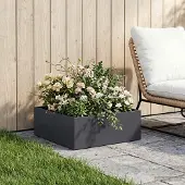 Prolenta Maison Exclusive - Garten-Pflanzgefäß Anthrazit 60 x 60 x 20 cm