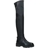 Diesel - Wasserstiefel für Damen, Leder, Blockabsatz (Schwarz)