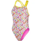 Speedo - Badeanzug für Mädchen (Gelb/Pink)