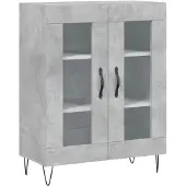 vidaXL Sideboard Betongrau 69,5x34x90 cm Holzwerkstoff