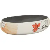 vidaXL Aufsatzwaschbecken Mehrfarbig Oval 59x40x15 cm Keramik
