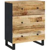 vidaXL Sideboard 60x33x75 cm Massivholz Mango