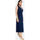 Betty & Co Betty&Co Plisseekleid "Damen ohne Arm" Ohne Tasche Plissee