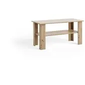 Masseno Couchtisch ALBANO 100 cm Kaffetisch für Wohnzimmer Sofatisch Wohnzimmertisch Eiche Artisan