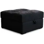 Masseno POUF MIZA Schwarz 65x65 cm