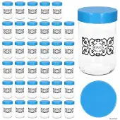 MamboCat 36er Set Ida Aufbewahrungsglas 0,5L Vorratsgläser blau Müsli Nüsse