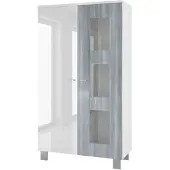 Vladon VITRINE Denjo Tür in Avola-Anthrazit