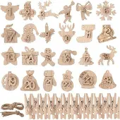 Famanu Holz-Adventskalender DIY - 1 bis 24