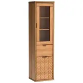 Masseno VITRINE CARINI 187,4 / 50 cm in Eichefarben