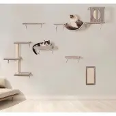 Famanu Katzenbaum mit Klettermöglichkeiten - Grau