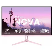 AROZZI Nova 27" Gaming Monitor - QHD IPS - 180Hz - Rosa