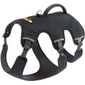 Ferplast Ergotrekking Geschirr, schwarz - Größe S: 46 - 56 cm Brustumfang