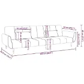 vidaXL Schlafsofa 2-Sitzer mit 2 Kissen Dunkelgrün Samt