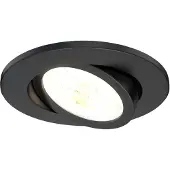 LEDVION LED Einbaustrahler Schwarz 7W CCT wasserdicht IP65 dimmbar