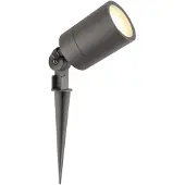 LEDVION Gartenstrahler mit Erdspieß anthrazit 3W 2700K GU10 IP65