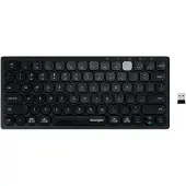 Kensington K75502DE, Mini, Kabellos, Bluetooth, Scherenschalter, QWERTY, Schwarz