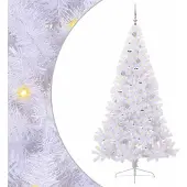 Syfax Künstlicher Weihnachtsbaum Weiß 210 cm PVC und Stahl
