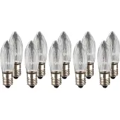 Hellum Ersatzkerzen 12V 3W, 10Stk Riffelkerzen E10, für 20 Brennstellen innen 950045