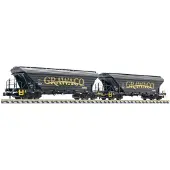 Liliput 2-tlg. Set Getreidetransportwg. Uagpps GRAWACO Niederlande Ep.VI