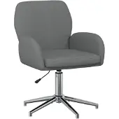 vidaXL Drehstuhl 54 x 58 x 90 cm Dunkelgrau Stoff