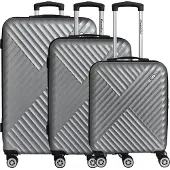 CHECK.IN Kingston - 4-Rollen-Trolley Set 3tlg. (silber)