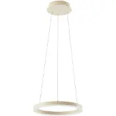Arcchio LED-Hängeleuchte Albiona, beige, 1 Ring, Ø 40 cm