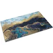 Tulup FUSSMATTE 90 x 60 cm Blauer Marmor