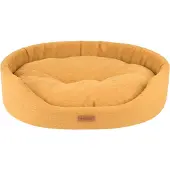 Amiplay Hundeliegeplatz/Katzenliegeplatz Oval MONTANA, Gelb XXL