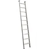 Euroline Premium 30176 Alu Stufenanlegeleiter mit Vario Einhängehaken Ø 60mm 10 Stufen