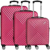 CHECK.IN Kingston - 4-Rollen-Trolley Set 3tlg. (pink)