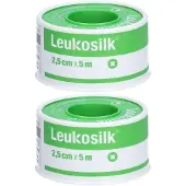 Leukosilk 2,5 cmx5 m 2x 2x1 St Pflaster