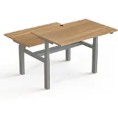 Stier Team-Schreibtisch 501-88 elektrisch höhenverstellbar Nussbaum meliert