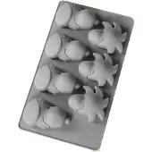 GEDA LABELS Peanuts moule à muffins en silicone Snoopy & Woodstock gris