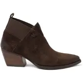 Lazamani Britt Damen Wildleder-Stiefeletten Brown Größe 40