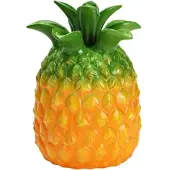 Wurm Vase Ananas aus Keramik Grün/Orange