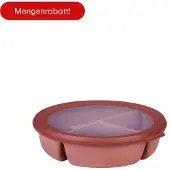 Mepal Bento Bowl Cirqula - Mikrowellengeschirr - Multikom (250+250+500 ml) - Vivid mauve - Meal prep box - Frischhaltedosen mit Deckel