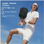 TAUOH Pickleball-Schlägerset - T700 Profi-Schläger in Turnierqualität, Rot