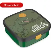 Mepal Brotdose groß mit Bento-Einsatz und Gabel Campus - Dino - Vesperdose - Einschulung