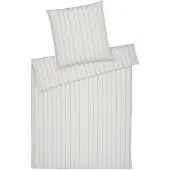 Elegante Soft-Flanell Bettwäsche Cornwall creme 155x220 cm + 80x80 cm