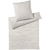 Elegante Soft-Flanell Bettwäsche Holly sand 155x220 cm + 80x80 cm
