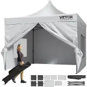 Famanu Pop-up Pavillon mit Abnehmbaren Seitenwänden - Tragbar und Wasserdicht für Veranstaltungen