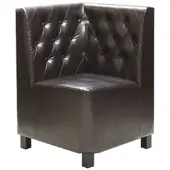 Pemora Dinerbank Sofa Restaurantbank Bistrobank DUBLIN CHESTER IE Kunstleder Antiklook dunkelbraun