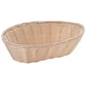 TableCraft Ovaler kunststoffbeschichteter Weidenkorb, 12er-Pack, mm 23X15